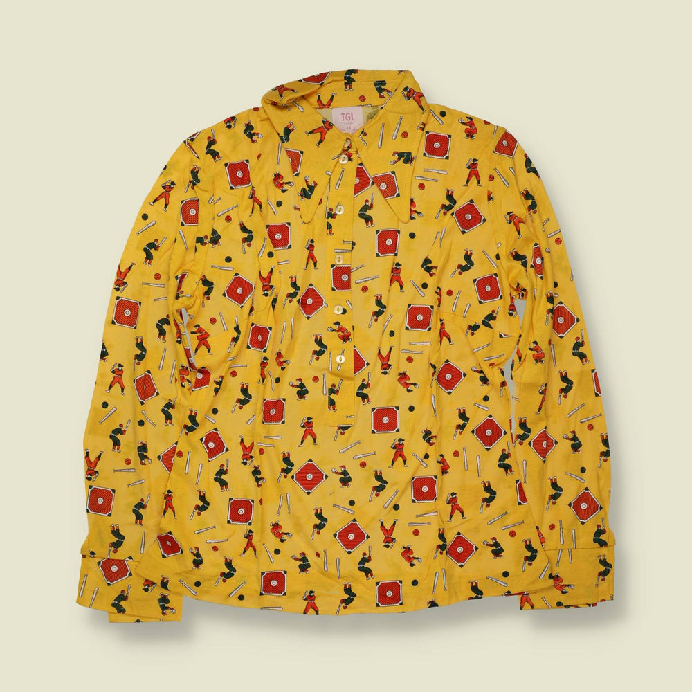 1970s | TGL | Deadstock Blouse | Yellow Multi - 10