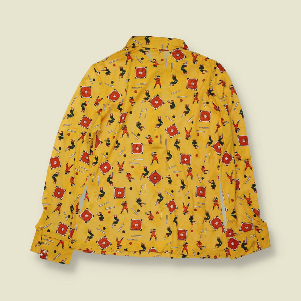 1970s | TGL | Deadstock Blouse | Yellow Multi - 10