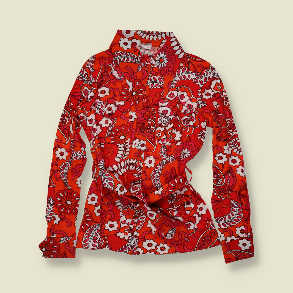 1970s | TGL | Deadstock Blouse | Red Multi - 10