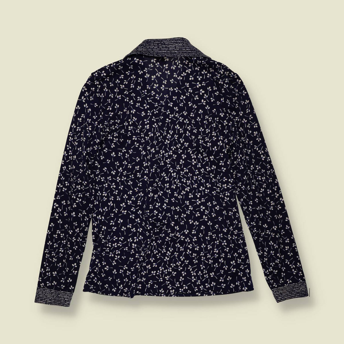 1970s | Ruffo | Blouse | Navy Floral - 6