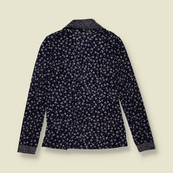 1970s | Ruffo | Blouse | Navy Floral - 6