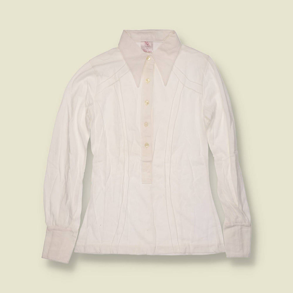1970s | TGL | Deadstock Blouse | White - 2