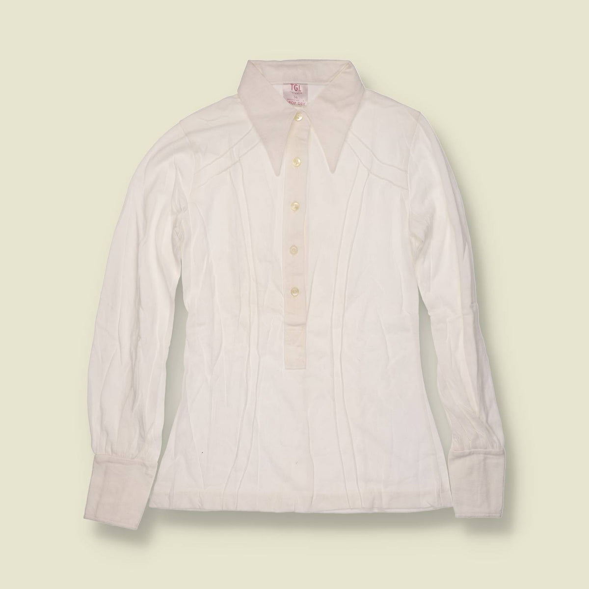 1970s | TGL | Deadstock Blouse | White - 2