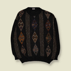 1980s | Knit | Black - 3XL