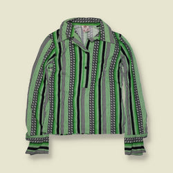 1970s | TGL | Deadstock Blouse | Green Multi - 6