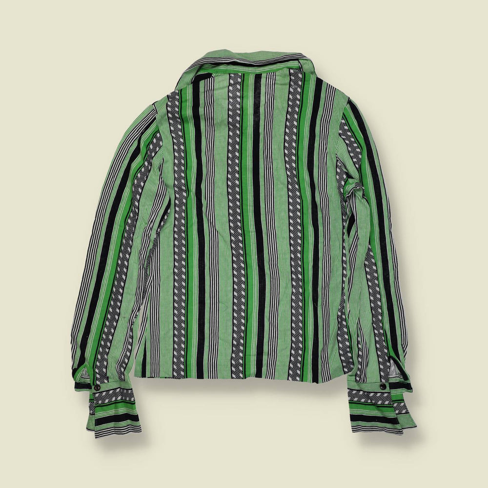 1970s | TGL | Deadstock Blouse | Green Multi - 6
