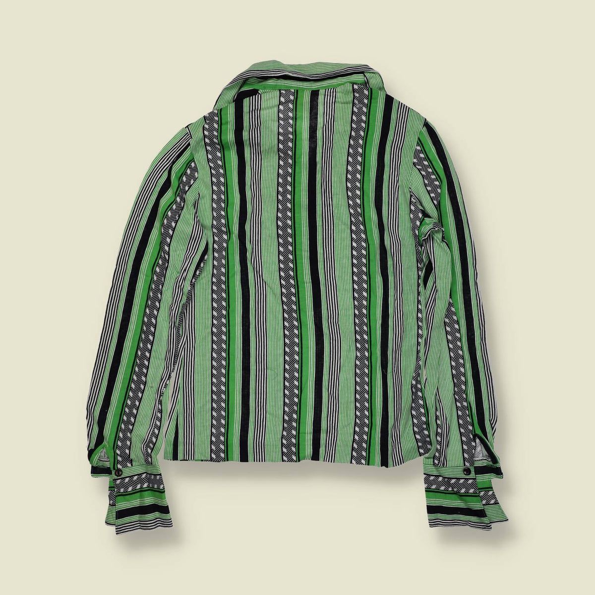 1970s | TGL | Deadstock Blouse | Green Multi - 6