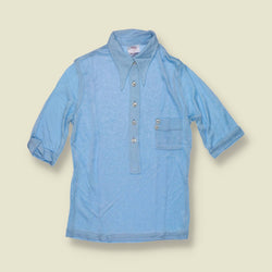 1970s | TGL | Deadstock Blouse | Blue - 6