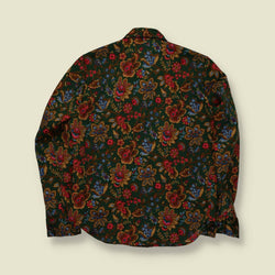 1970s | Floral Blouse | Green Multi - 14