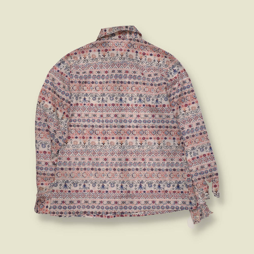1970s | Folk Print Blouse | Cream Multi - 12