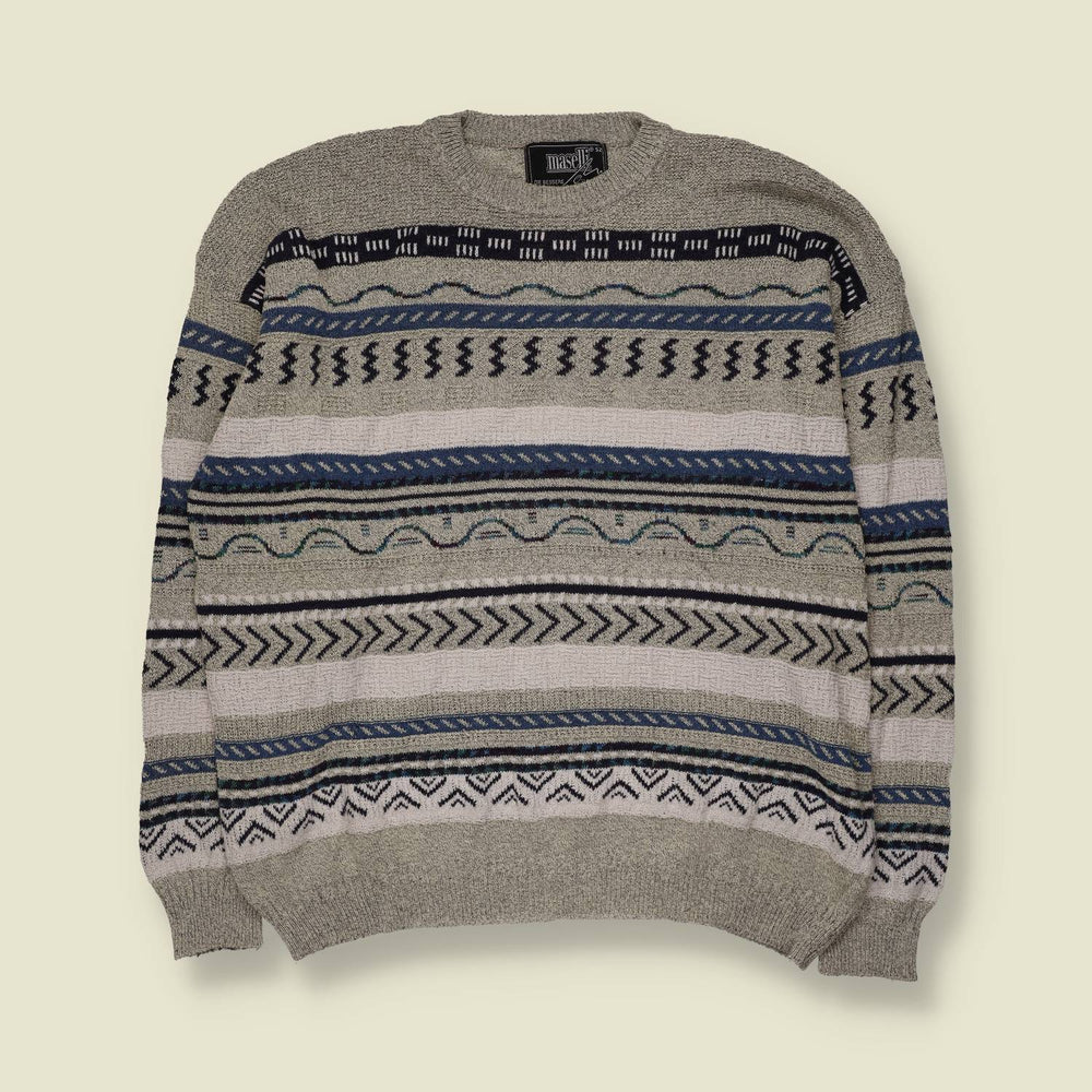 1980s | Maselli | Knit | Grey - XL