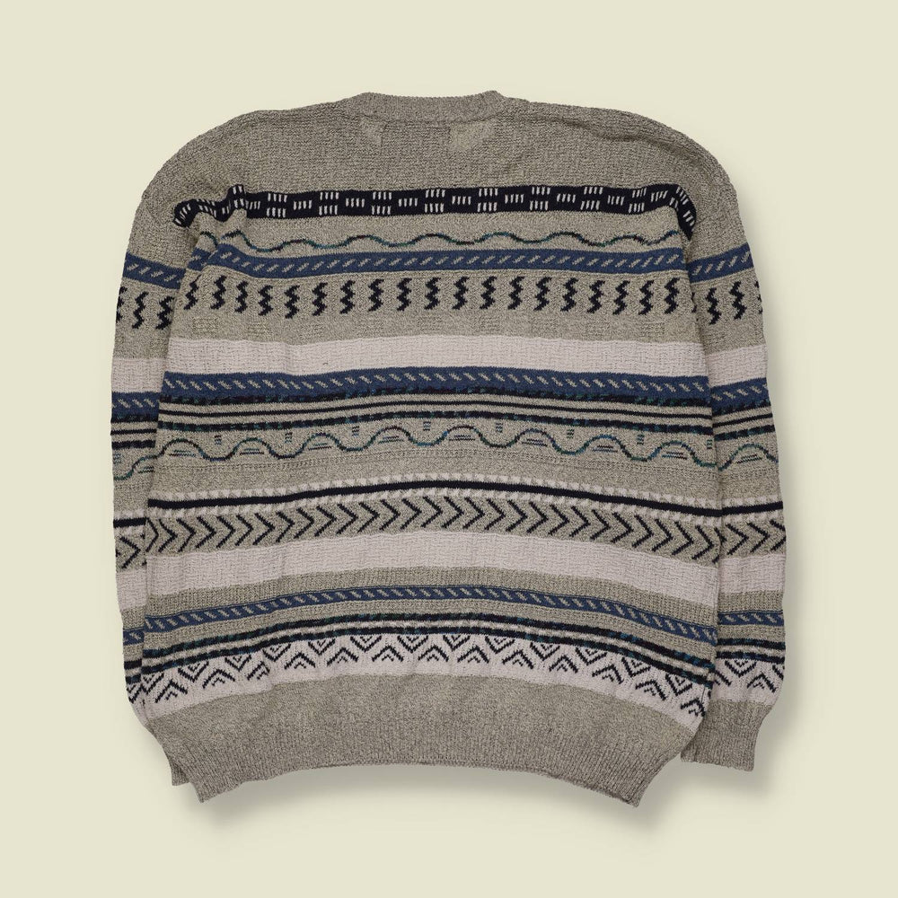 1980s | Maselli | Knit | Grey - XL