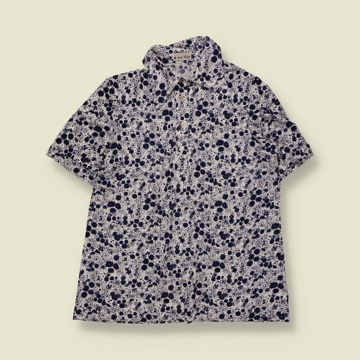 1970s | Red Line | Blouse | Navy Floral - 8