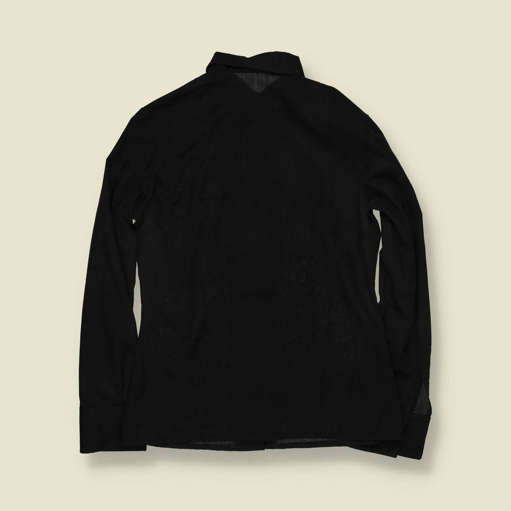 1970s | Edwards | Dagger Collar Blouse | Black - 8