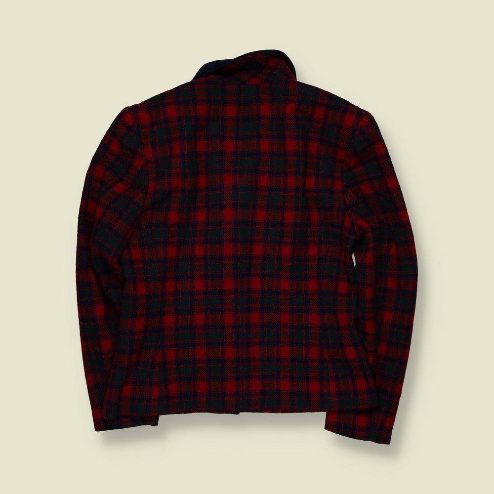 1980s | Pendleton | Tartan Wool Blazer | Red & Green - 10