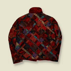 1980s | Coldwater Creek | Quilted Patchwork Jacket | Red Multi - 12