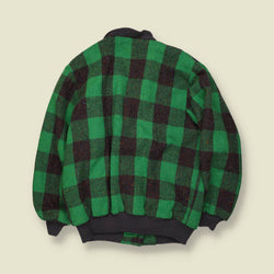 1980s | Buffalo Check Jacket | Green & Charcoal - 12