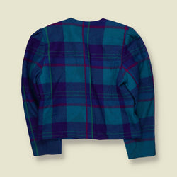 1980s | Tannersport | Tartan Jacket | Teal & Purple - 10