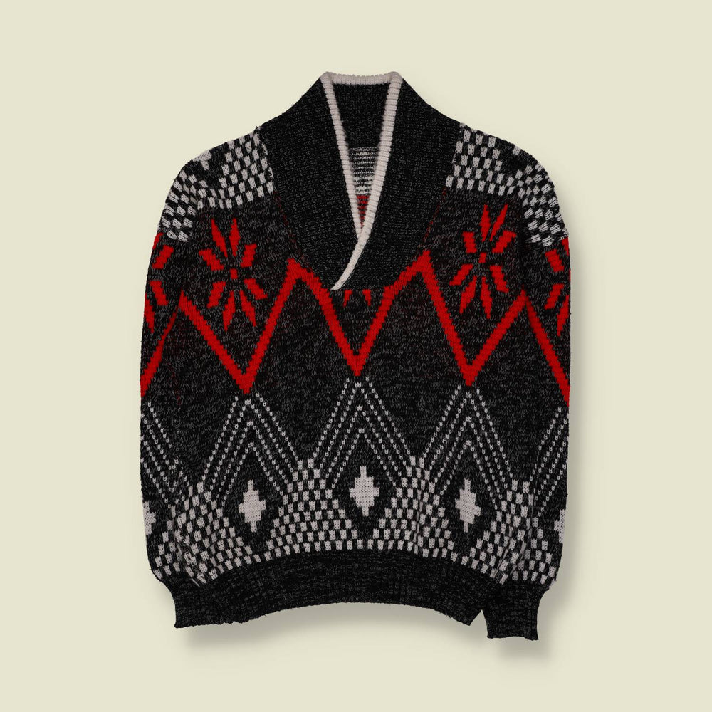 1980s | Knit | Black - M