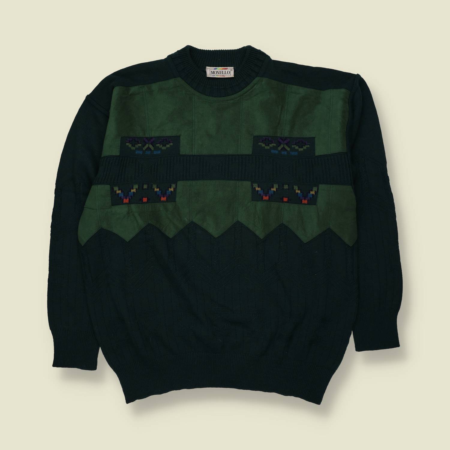 1980s | Monello | Knit | Green - L