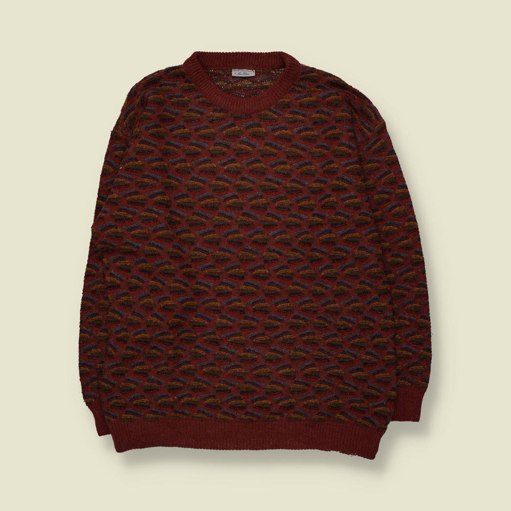 1980s | Barollo | Knit | Burgundy - L
