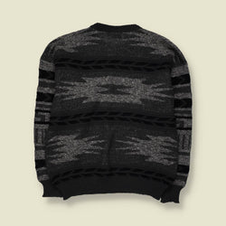 1980s | Monello | Knit | Grey & Black - L