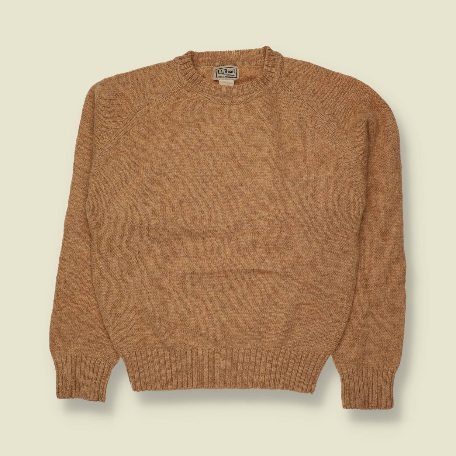 1980s | L.L.Bean | Shetland Wool Knit | Camel - XS