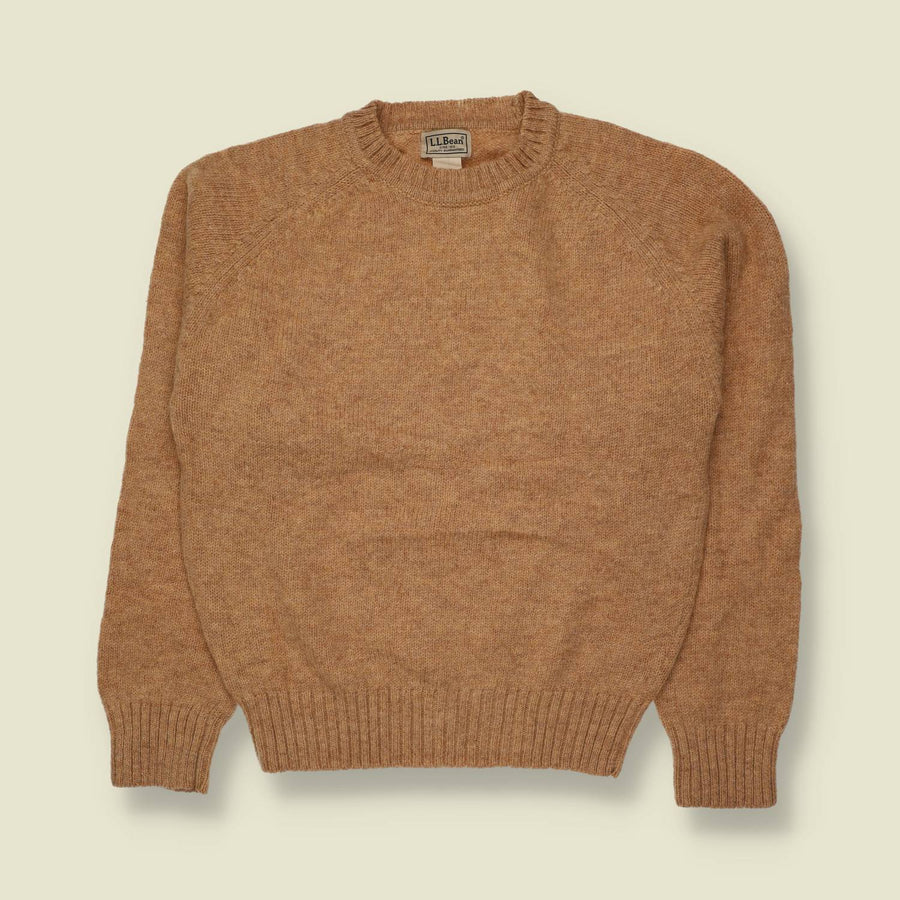 1980s | L.L.Bean | Shetland Wool Knit | Camel - XS