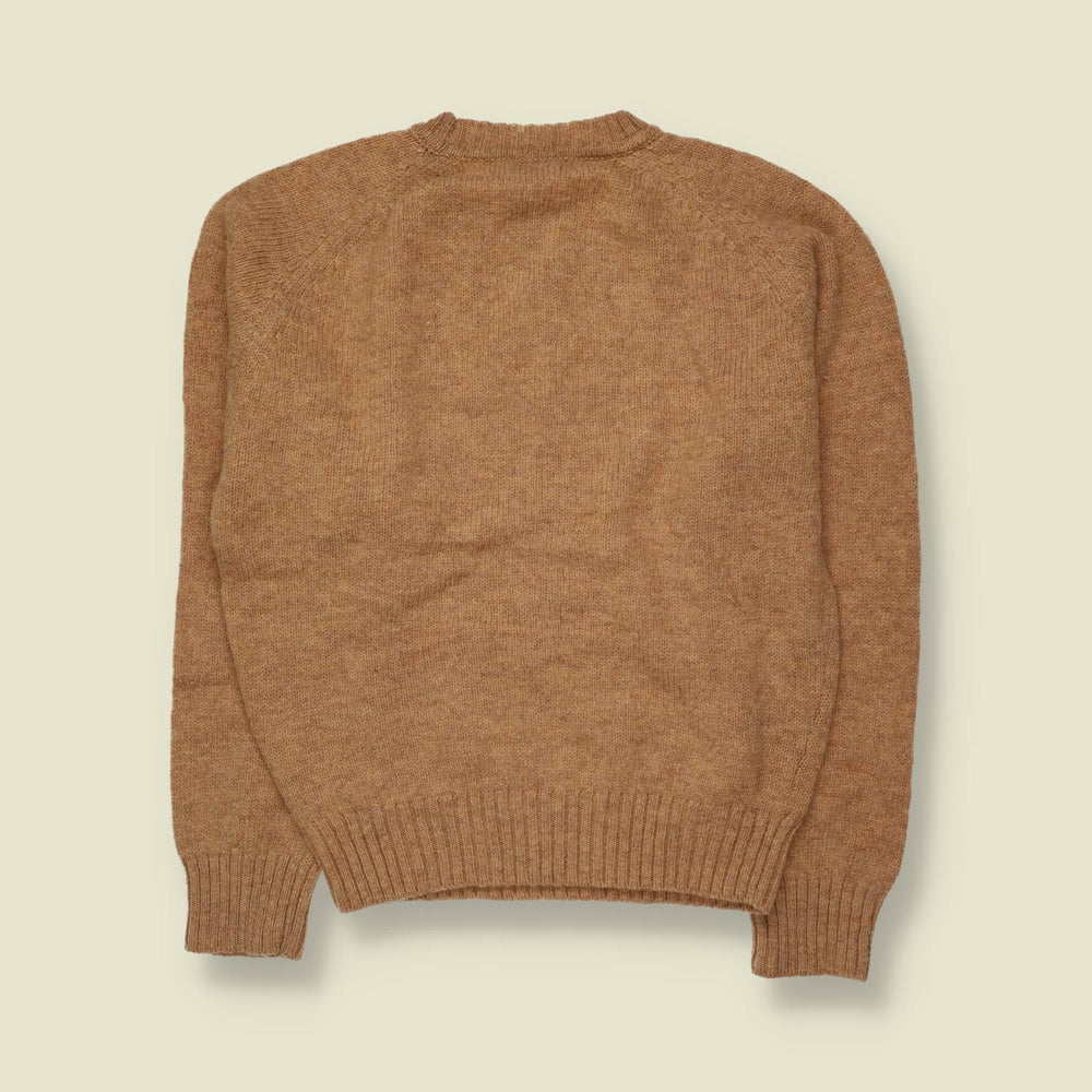1980s | L.L.Bean | Shetland Wool Knit | Camel - XS