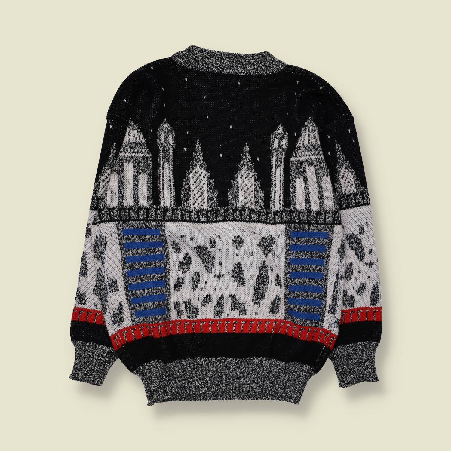 1980s | Novelty Skyline | Knit | Multi - S