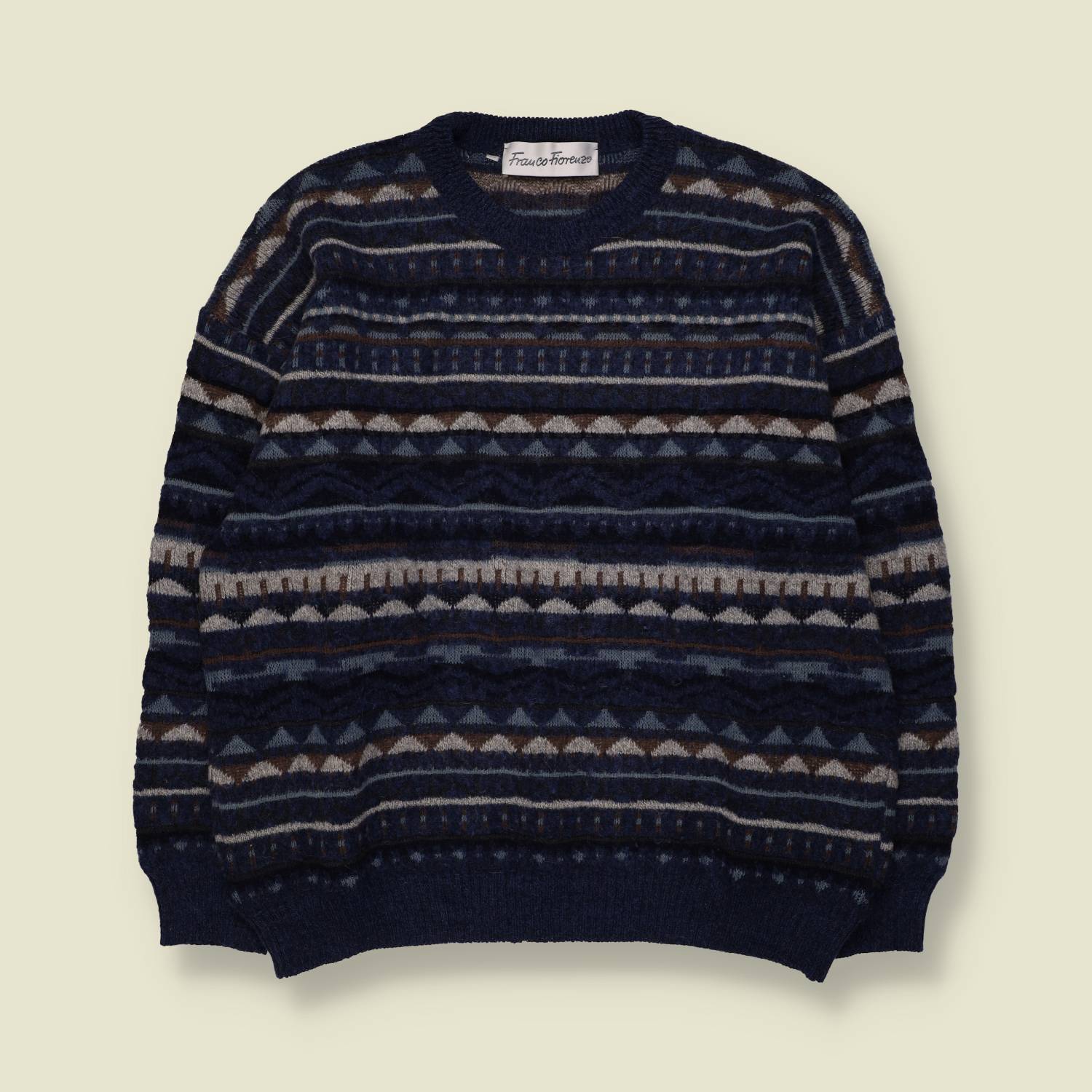 1980s | Franco Fiorenzo | Knit | Navy Multi - L