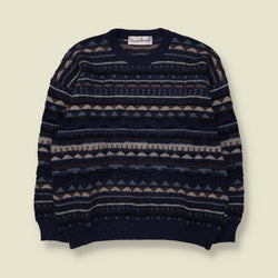 1980s | Franco Fiorenzo | Knit | Navy Multi - L