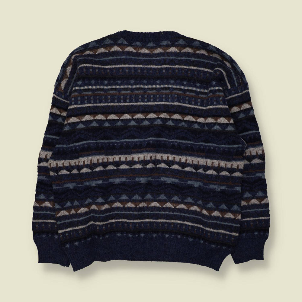 1980s | Franco Fiorenzo | Knit | Navy Multi - L
