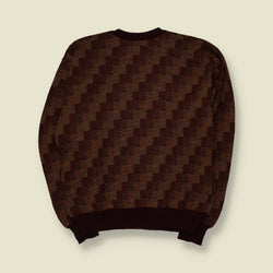 1980s | Tricots St. Raphael | 100% Wool Knit | Brown - L