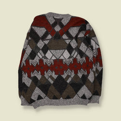 1980s | Knit | Grey Multi - 3XL