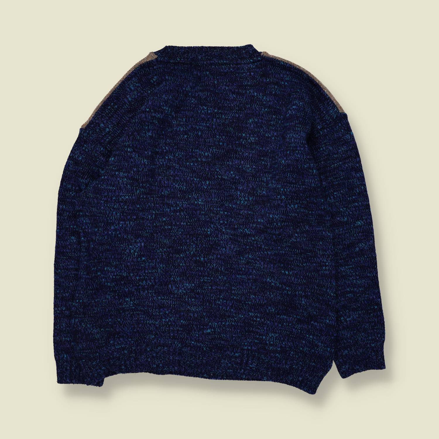 1980s | Knit | Blue Multi - M