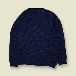 1980s | Knit | Blue Multi - M