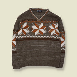 1980s | Tony Siville | Knit | Brown Multi - M