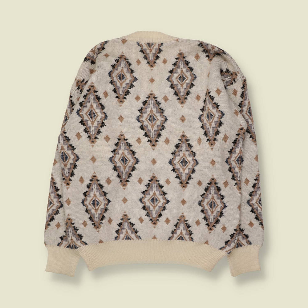 1980s | Knit | Cream Multi - M