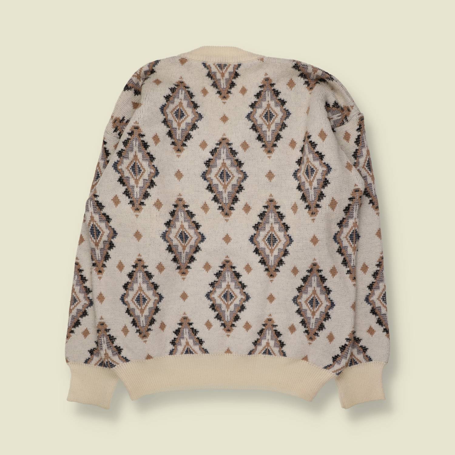 1980s | Knit | Cream Multi - M