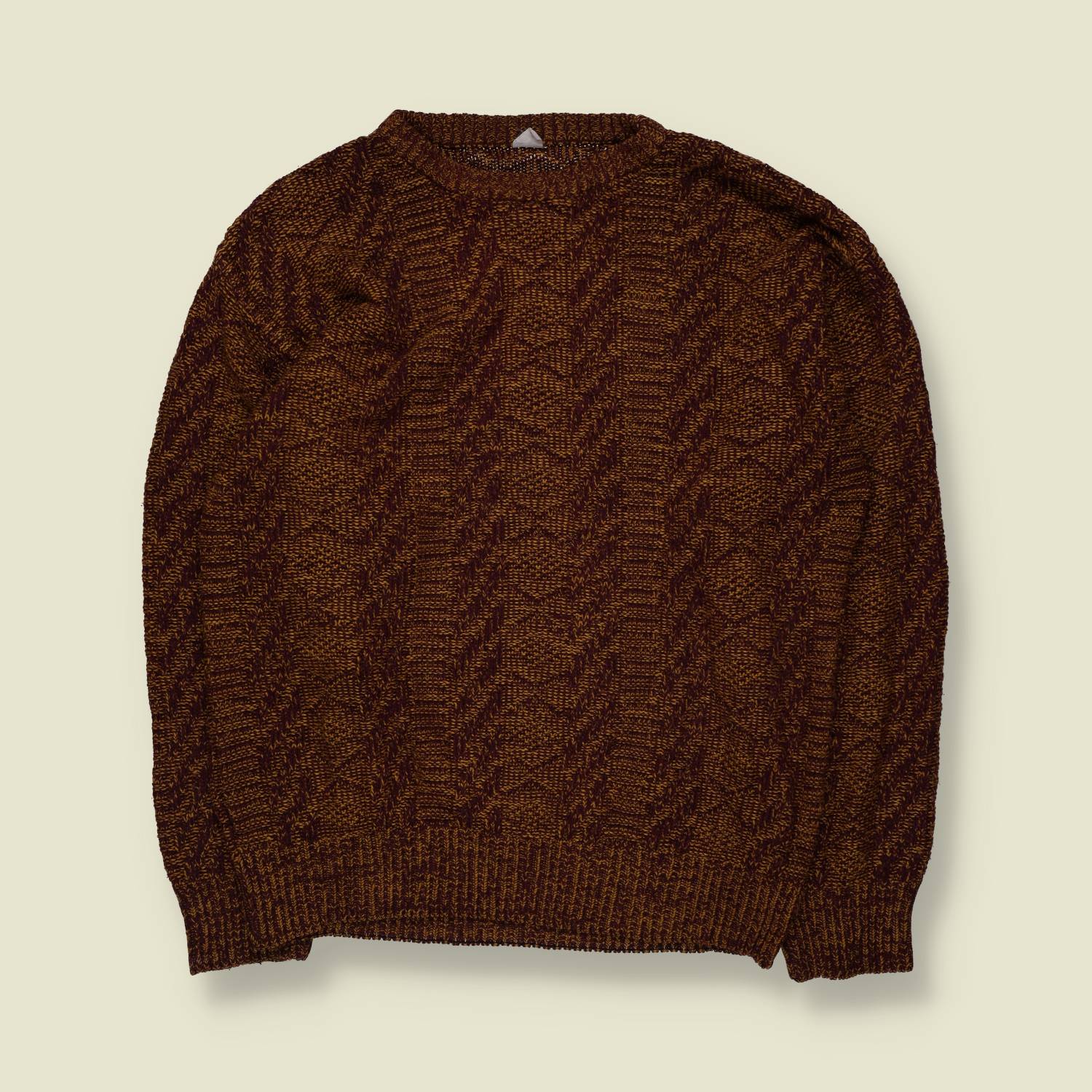 1980s | Knit | Brown - L