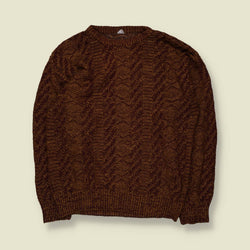 1980s | Knit | Brown - L