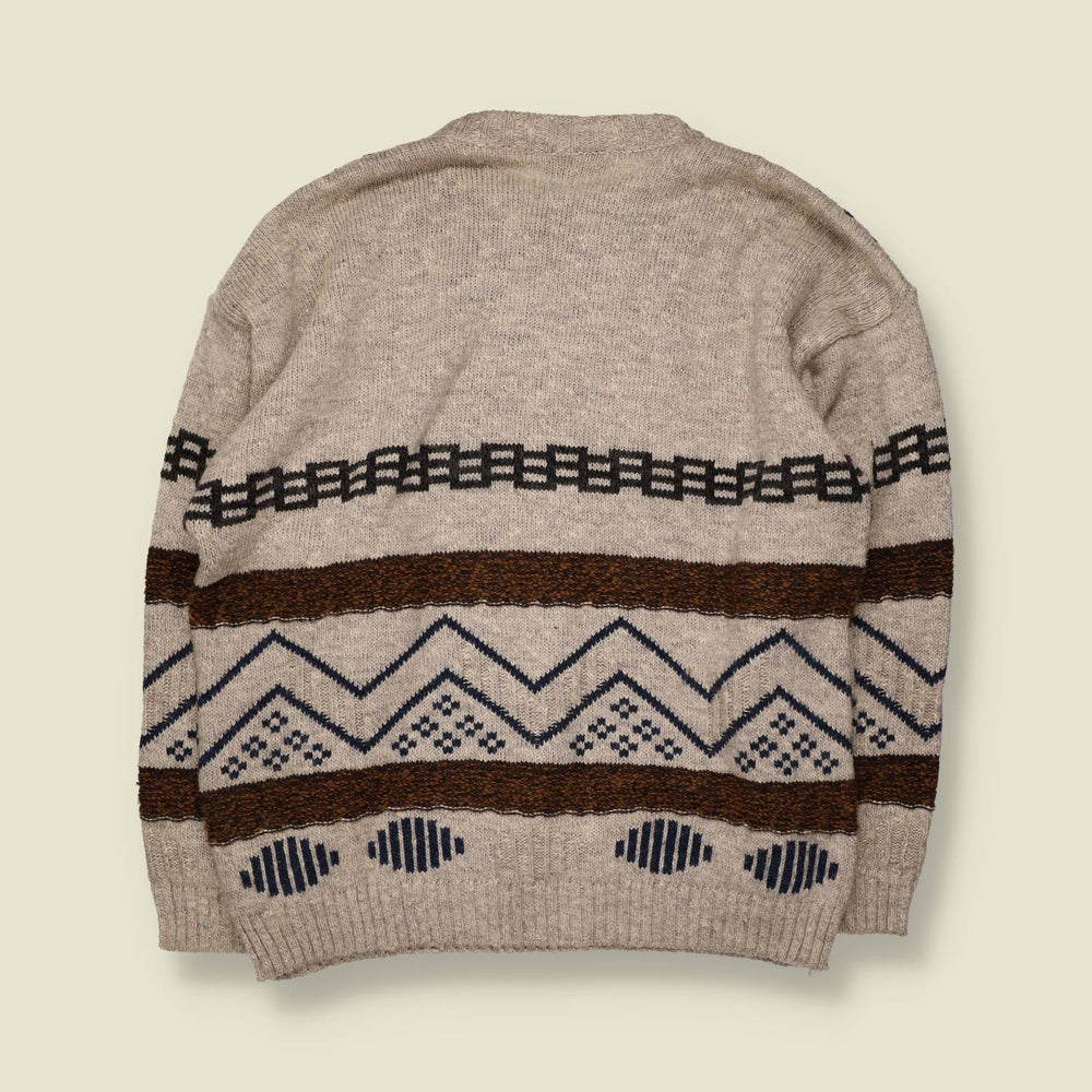 1980s | Blue Seven | Knit | Grey Multi - L