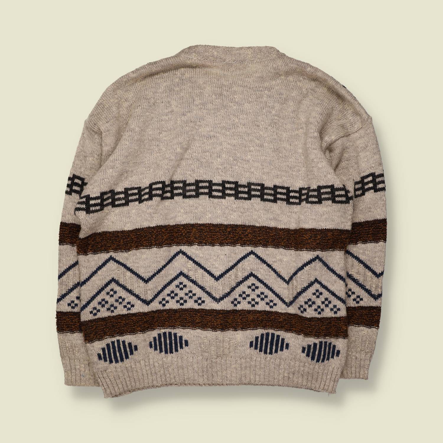 1980s | Blue Seven | Knit | Grey Multi - L