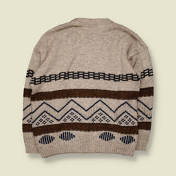 1980s | Blue Seven | Knit | Grey Multi - L