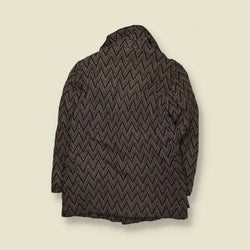1970s | Khan | Chevron Pattern Padded Coat – S