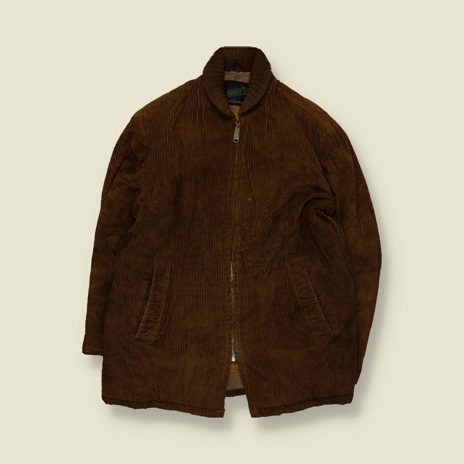 1960s | Master Jae | Zip Front Corduroy Jacket – L