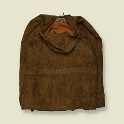 1970s | Unbranded | Belted Hooded Corduroy Jacket – L