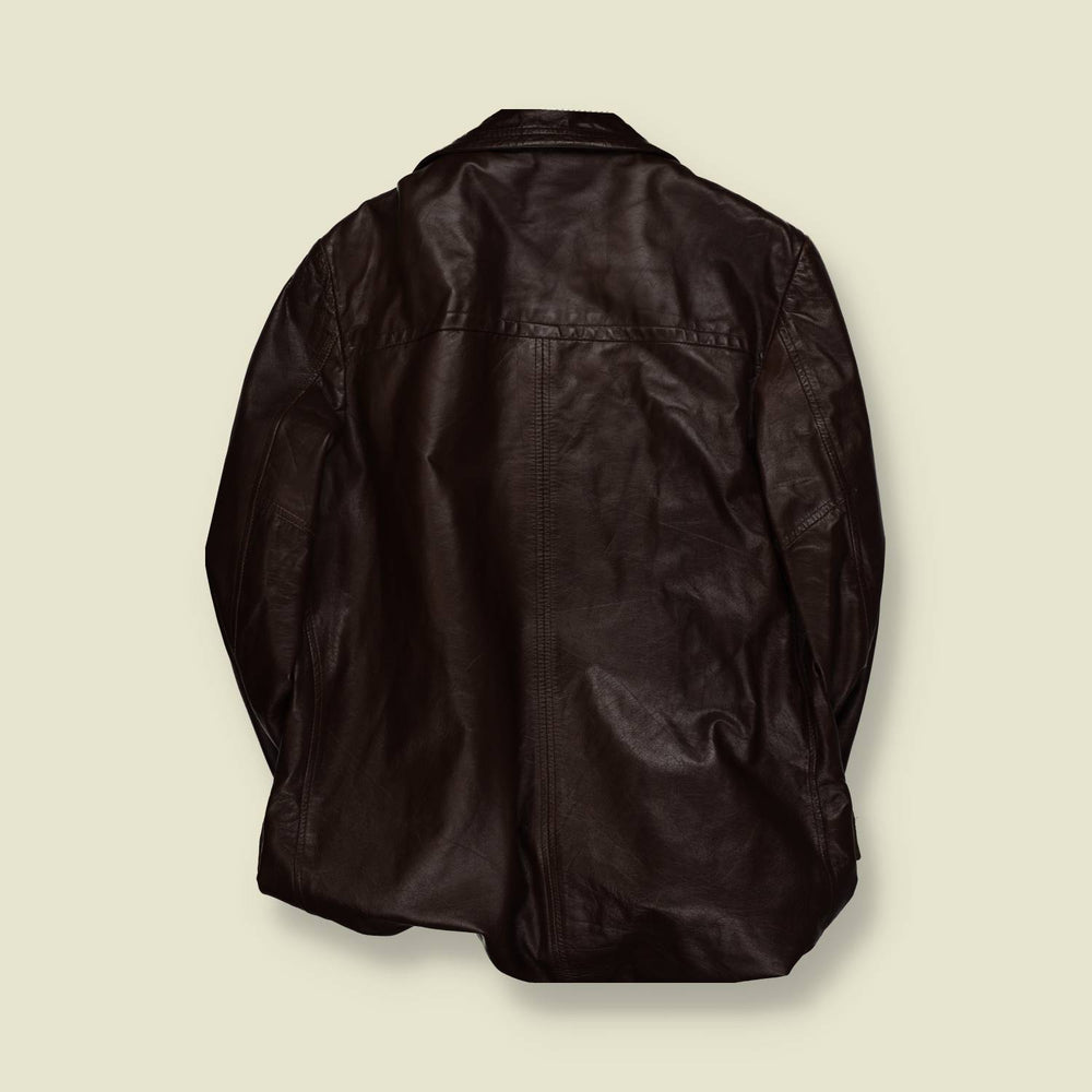 1970s | Unbranded | Leather Coat – L