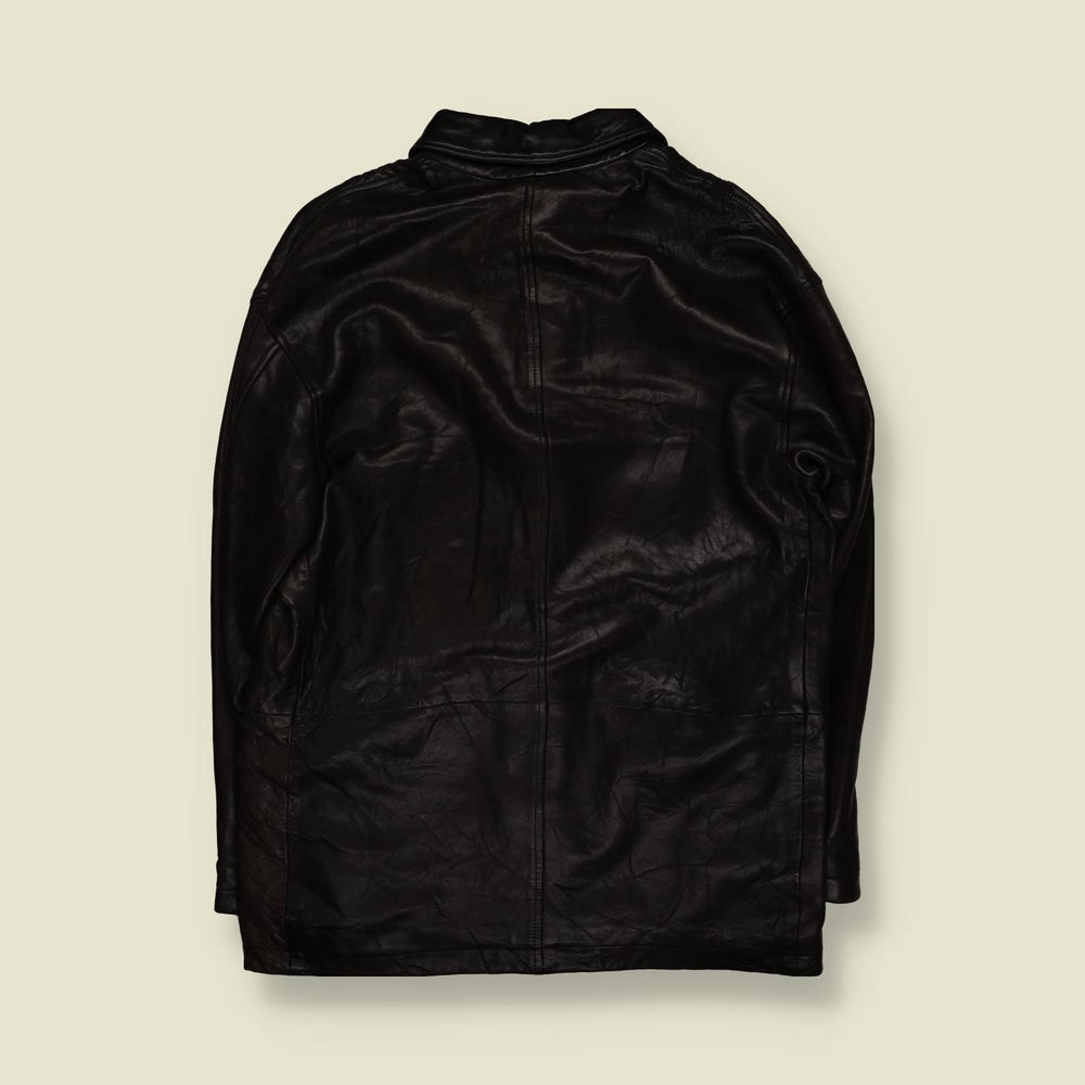 1990s | Polo Ralph Lauren | Leather Coat –  XL